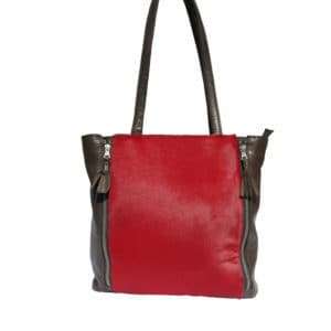 taschen_stilvoll_rote Fell-Tasche 1